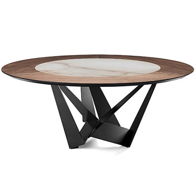 Стол Skorpio Ker-Wood Round — Cattelan Italia, стекло