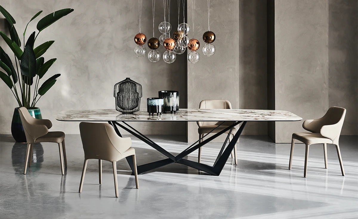 Стол Skorpio Keramik KM12 Breccia — Cattelan Italia, керамика, фото 3