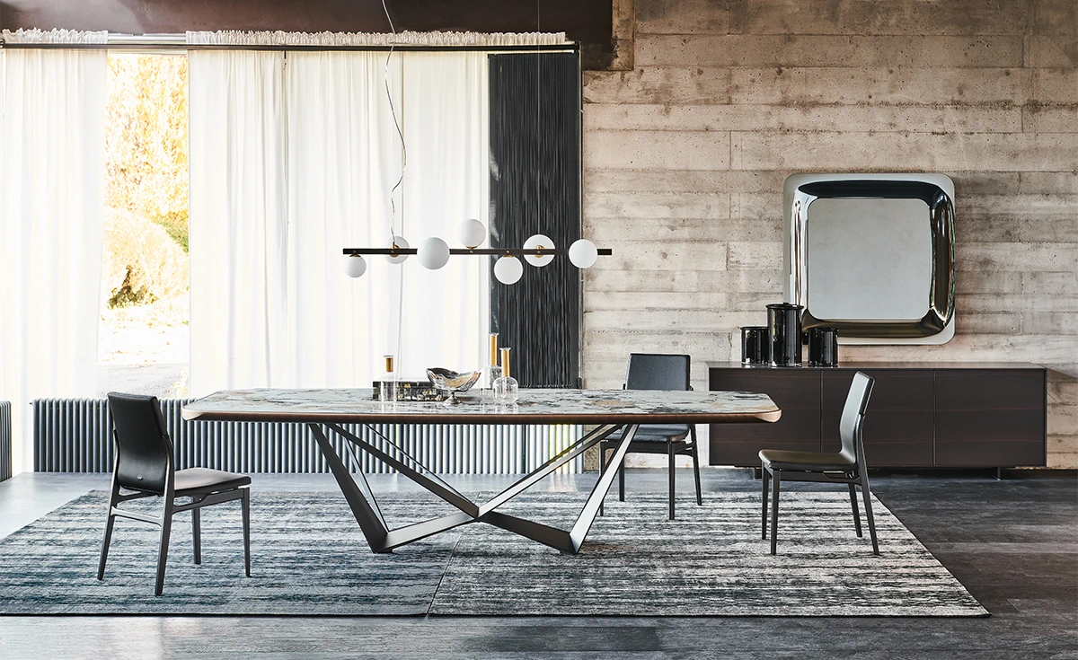 Стол Skorpio Keramik Premium KM18 Matt calacatta — Cattelan Italia, керамика, фото 4