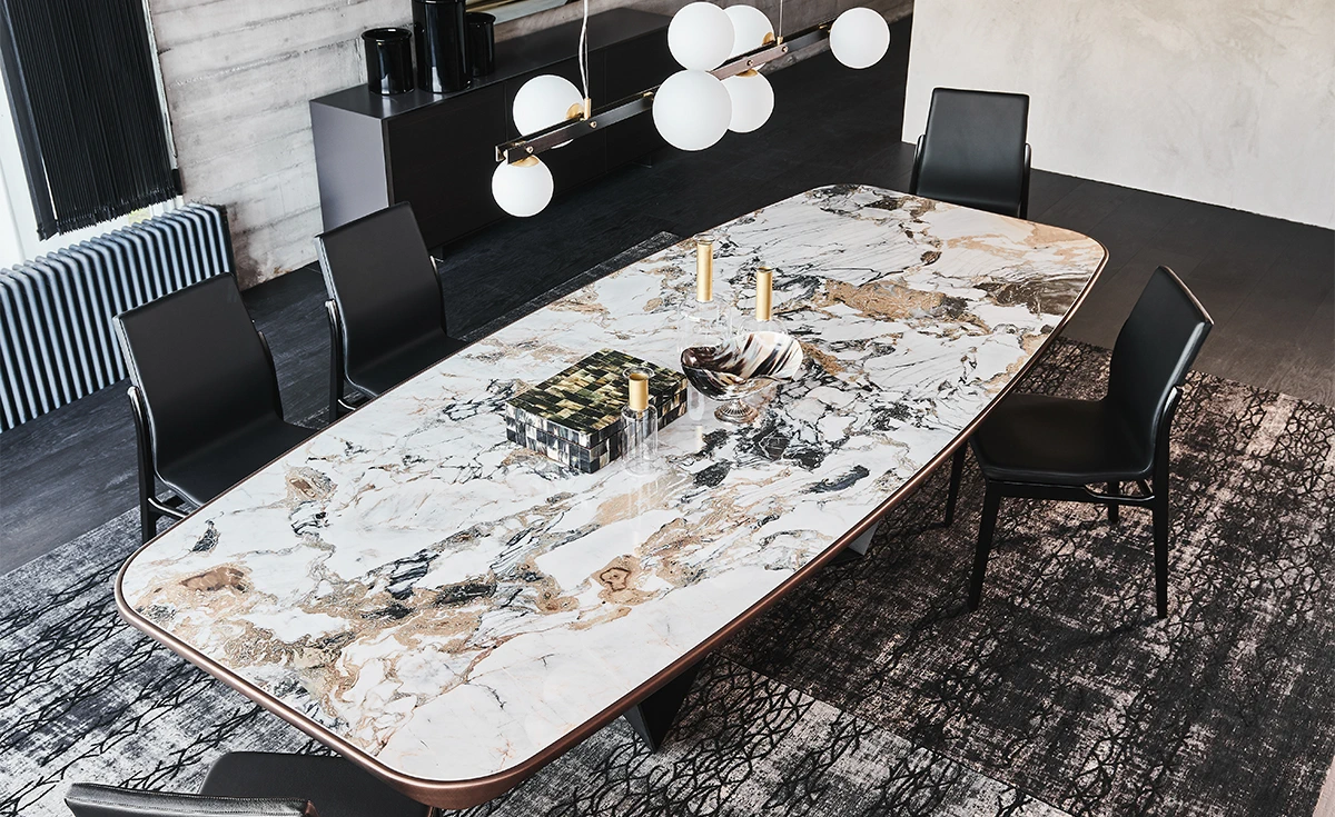 Стол Skorpio Keramik Premium KM18 Matt calacatta — Cattelan Italia, керамика, фото 5