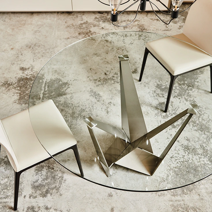 Стол Skorpio Round — Cattelan Italia, стекло, фото 3