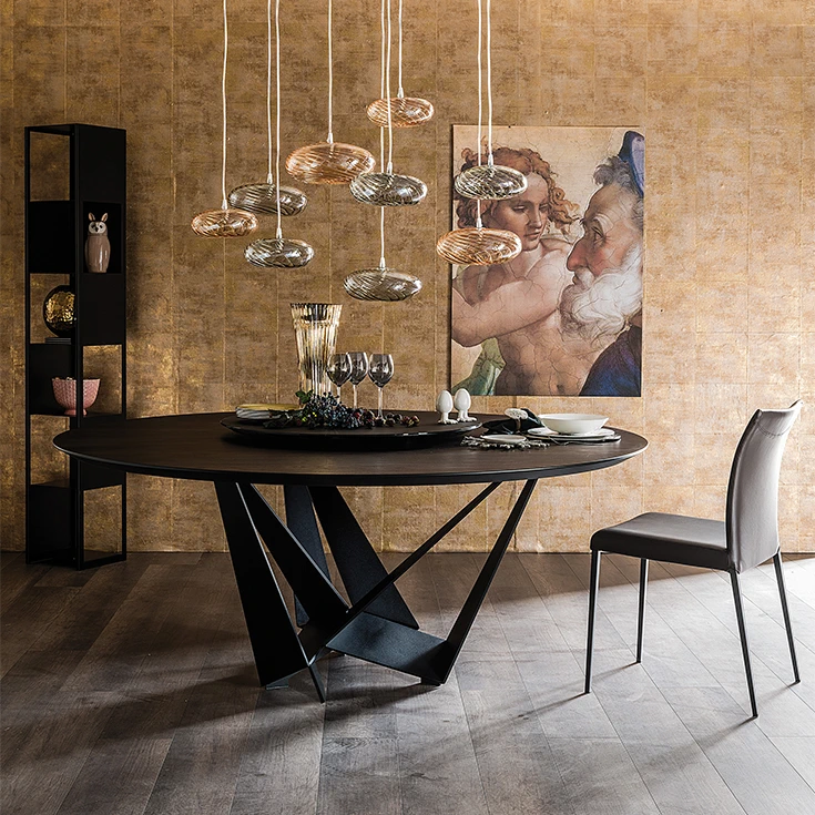 Стол Skorpio Round — Cattelan Italia, стекло, фото 5