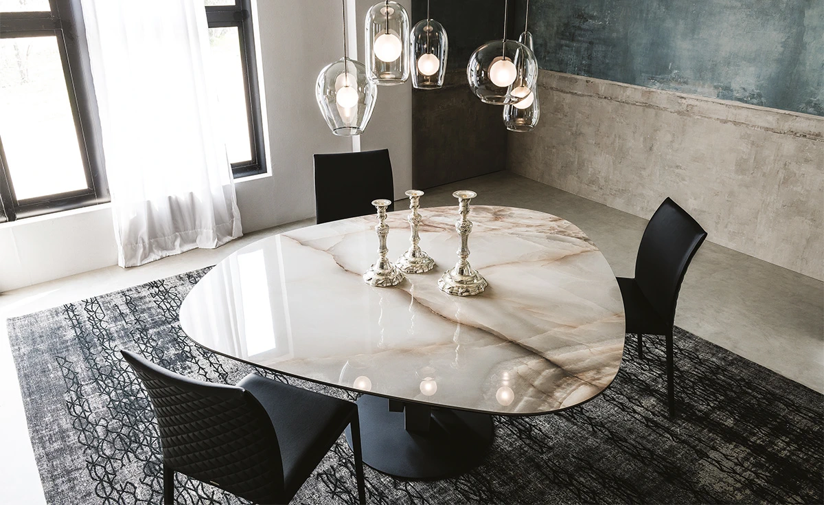 Стол Skyline Keramik Round — Cattelan Italia, мрамор, фото 4
