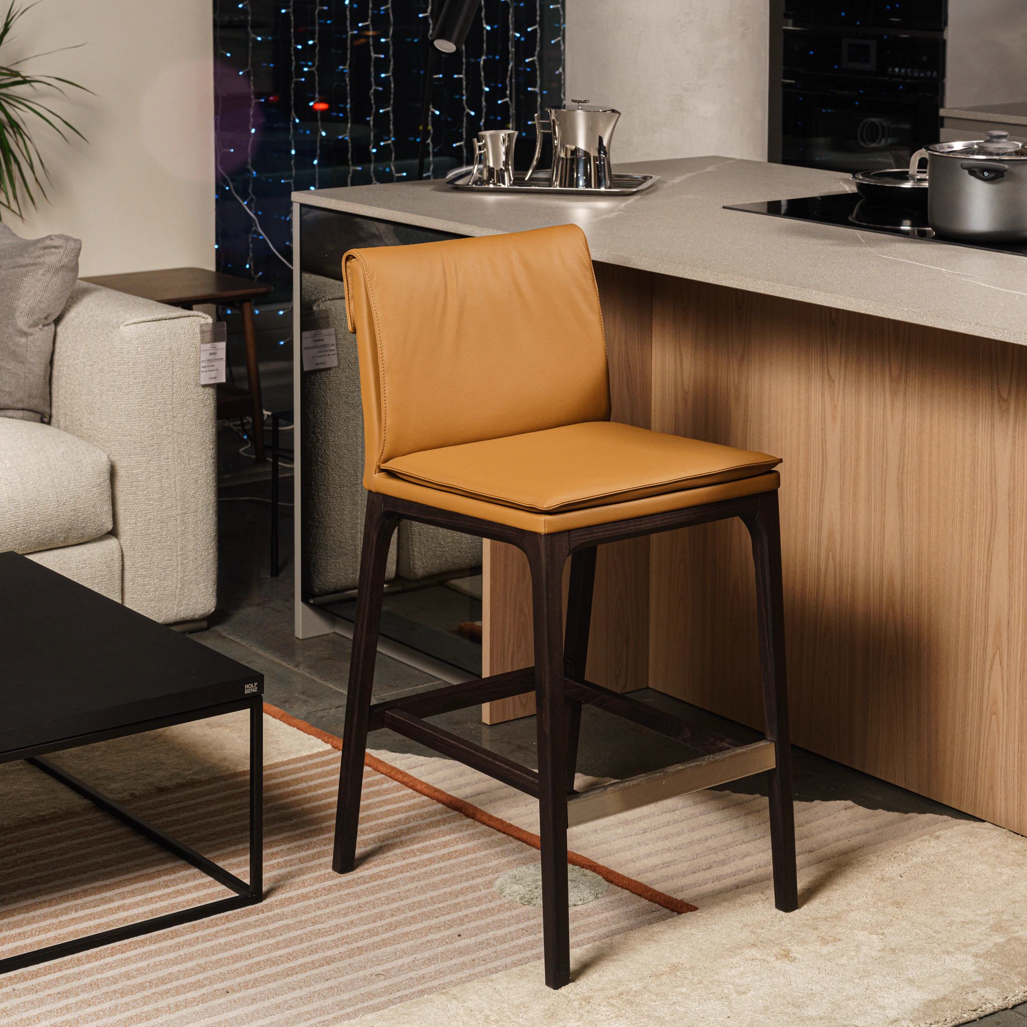 Барный стул Sofia Pelle 982 cognac — Cattelan Italia, нубук, фото 2