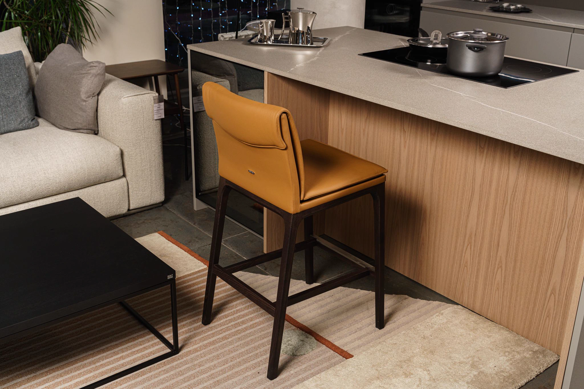 Барный стул Sofia Pelle 982 cognac — Cattelan Italia, нубук, фото 3