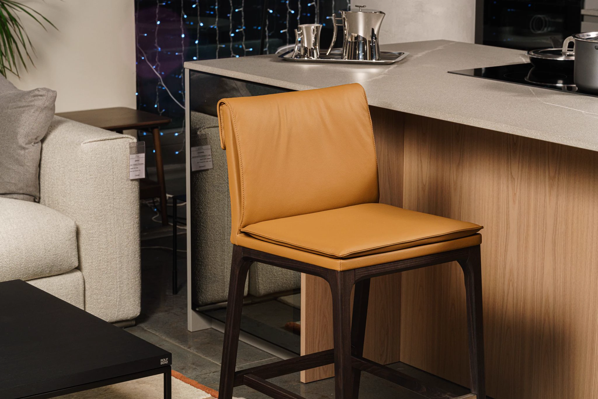 Барный стул Sofia Pelle 982 cognac — Cattelan Italia, нубук, фото 6