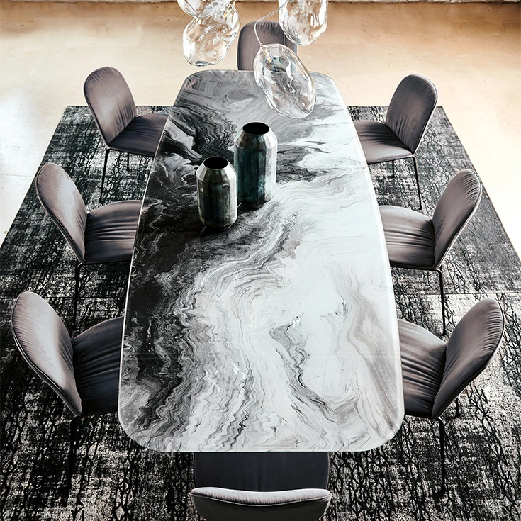 Стол Stratos Crystalart — Cattelan Italia, металл, фото 3