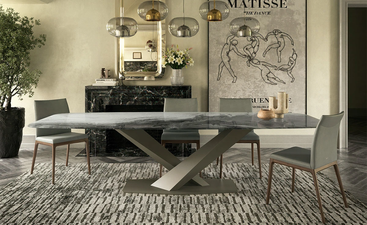 Стол Stratos Crystalart — Cattelan Italia, металл, фото 4