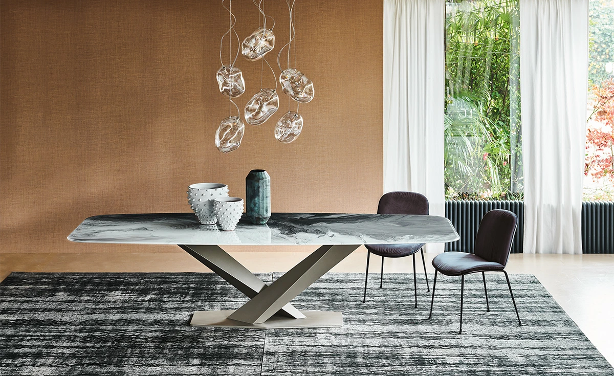 Стол Stratos Crystalart — Cattelan Italia, металл, фото 5
