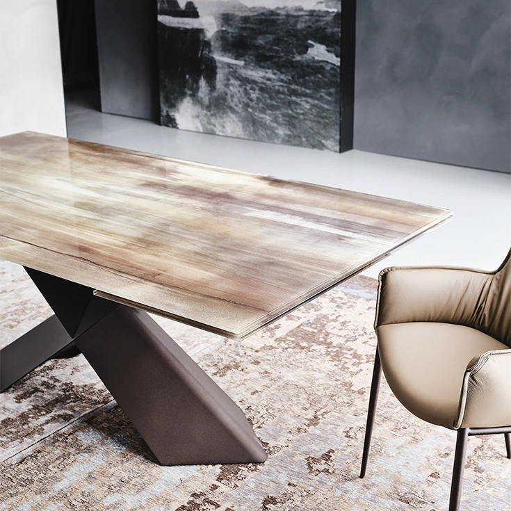 Стол Tyron Crystalart Drive — Cattelan Italia, металл, фото 2