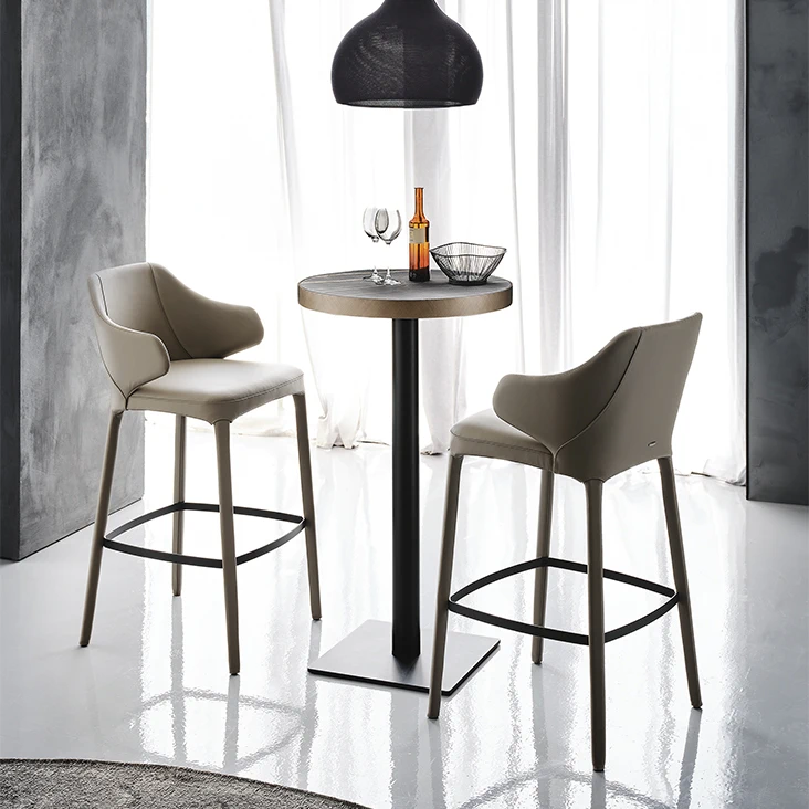 Барный стул Wanda — Cattelan Italia, нубук, фото 3