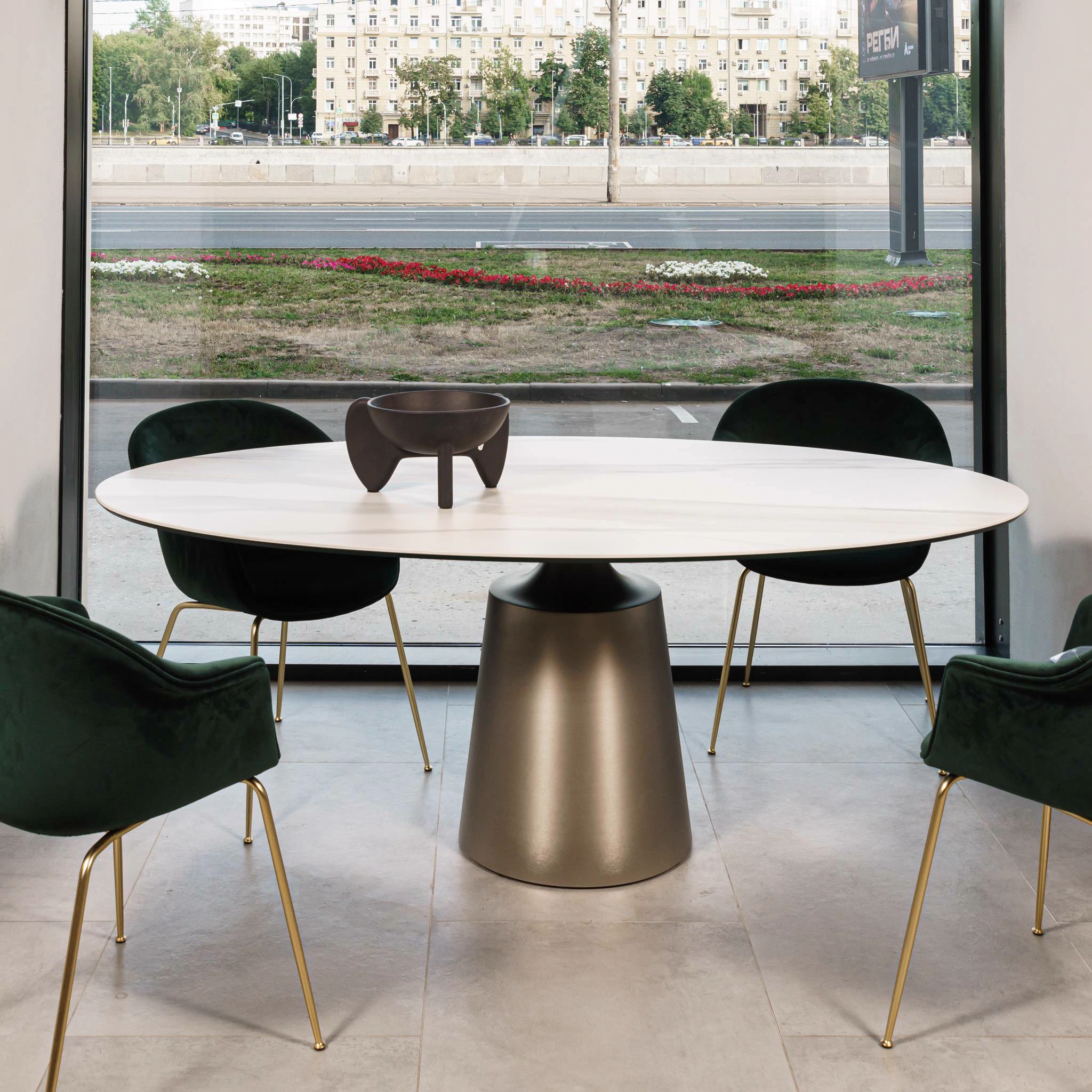 Стол Yoda Keramik Golden Calacatta — Cattelan Italia, керамика, фото 2