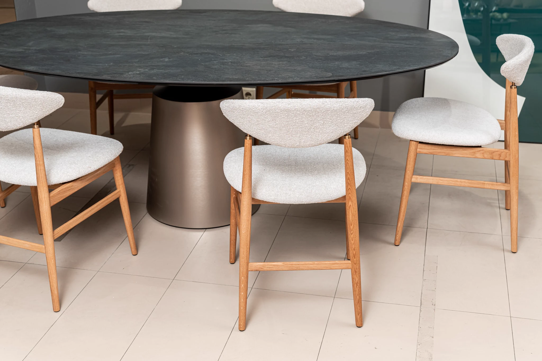 Современный дизайн Стол Yoda Keramik Oval — Cattelan Italia, фото 4