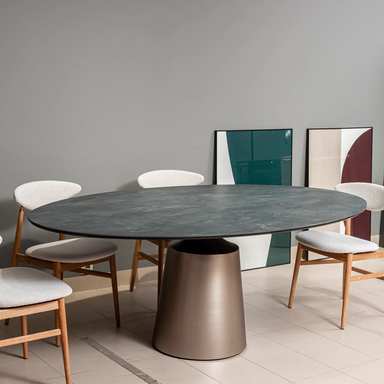 Стол Yoda Keramik Oval — Cattelan Italia