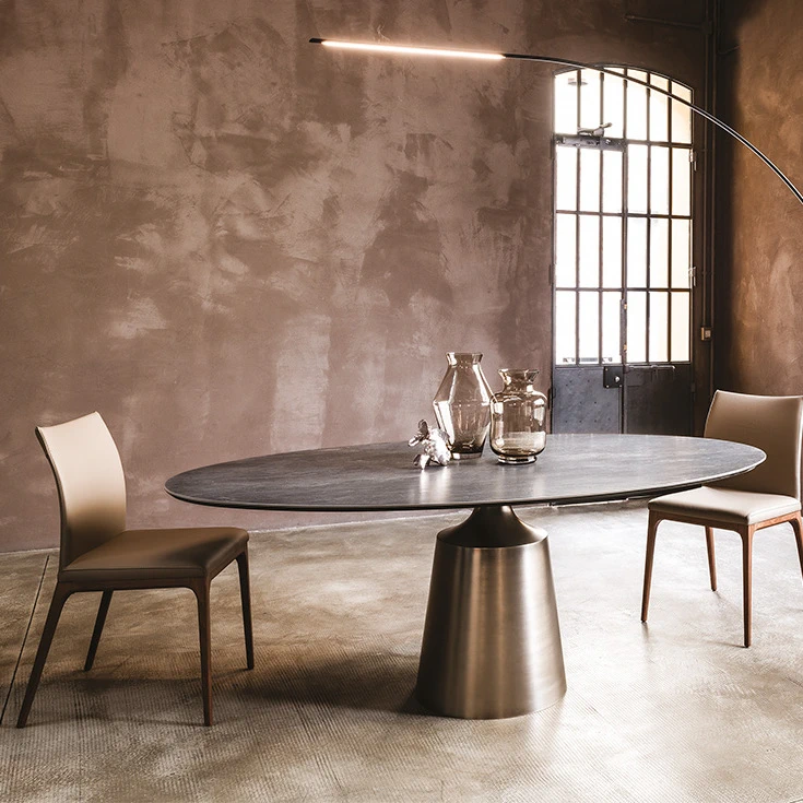 Стол Yoda Keramik Ovale KM13 Arenal — Cattelan Italia, стекло