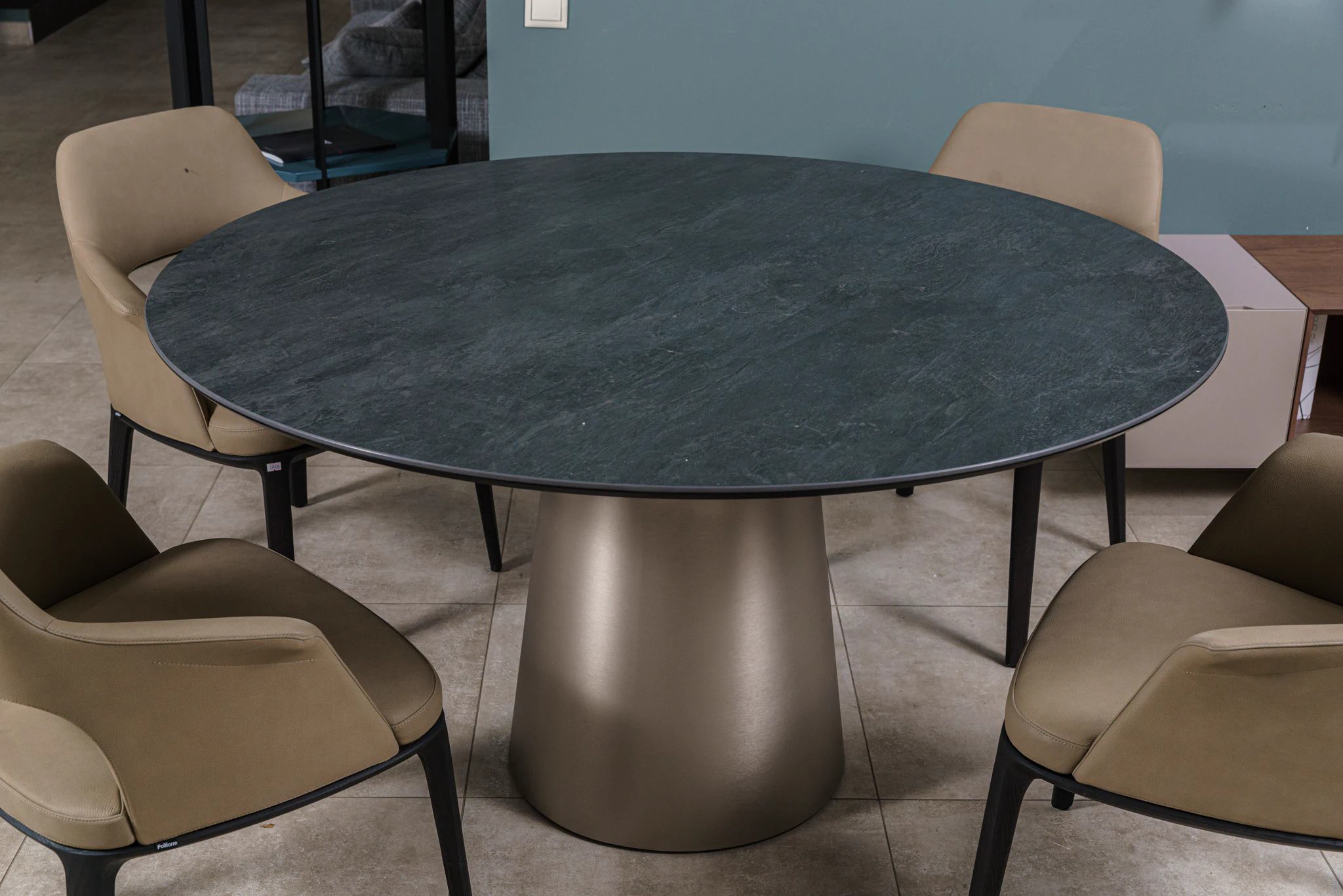 Стол Yoda Keramik Round Ardesia — Cattelan Italia, керамика, фото 3