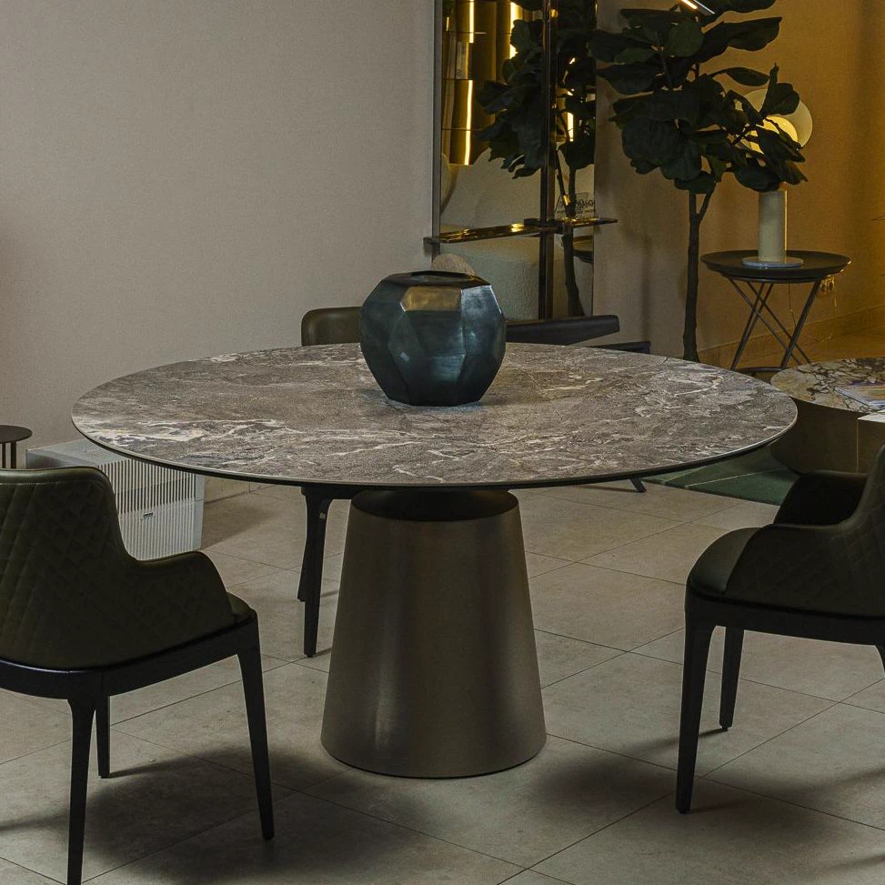 Стол Yoda Keramik Round KM13 Arenal — Cattelan Italia, керамика, фото 2