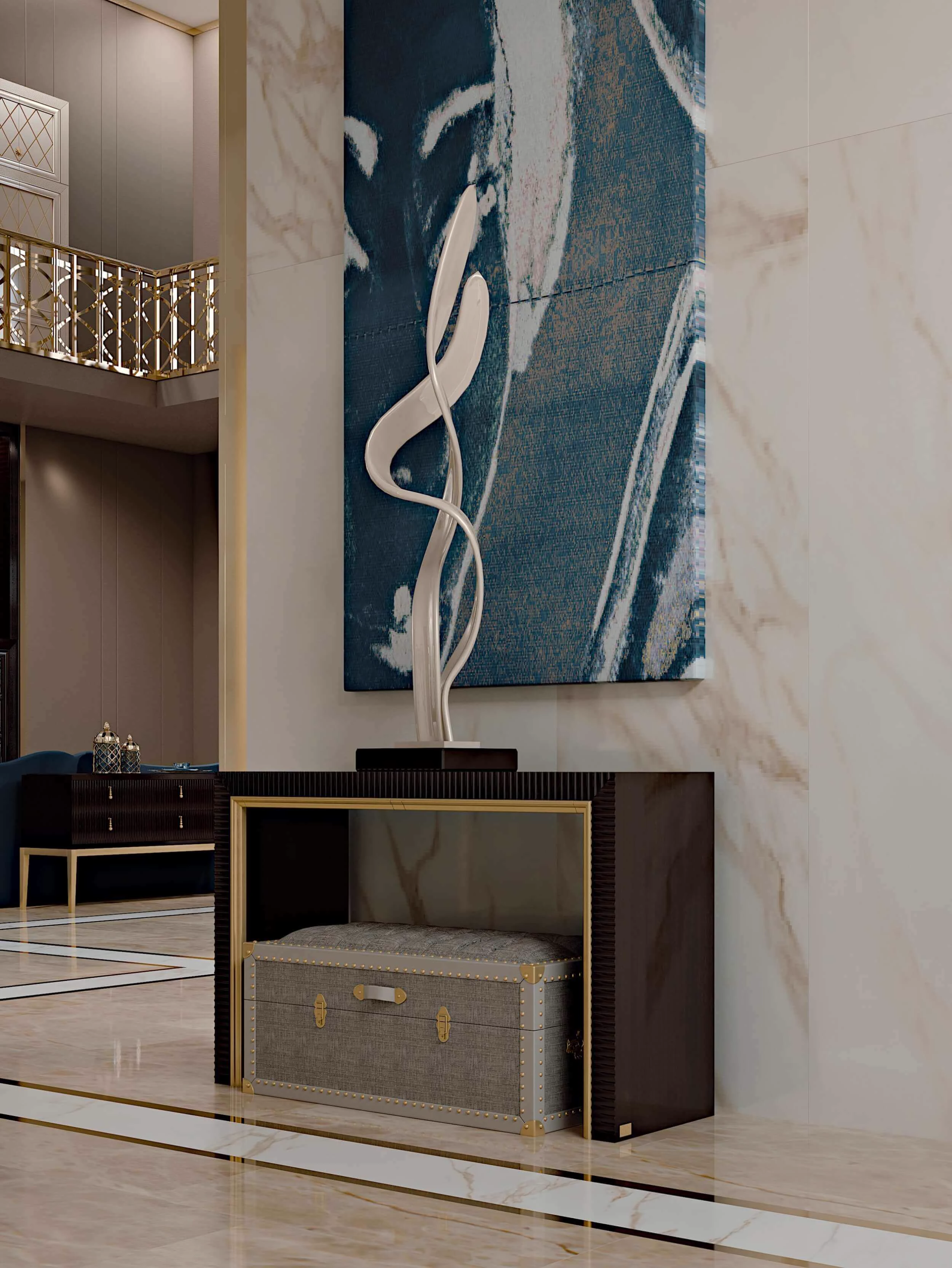 Сундук Deco Trunk — Cavio Casa, текстиль, фото 3