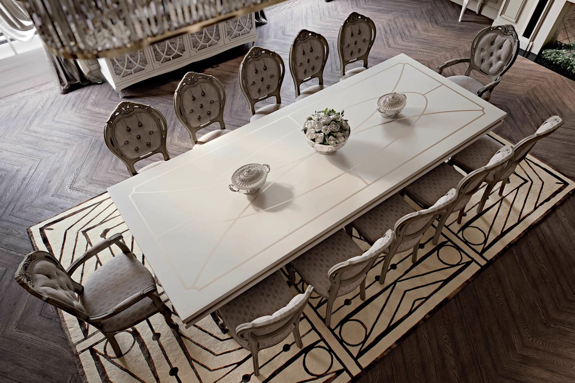Каркас и наполнение: дерево. Стиль ар-деко Стол Deco — Cavio Casa, дерево, фото 3