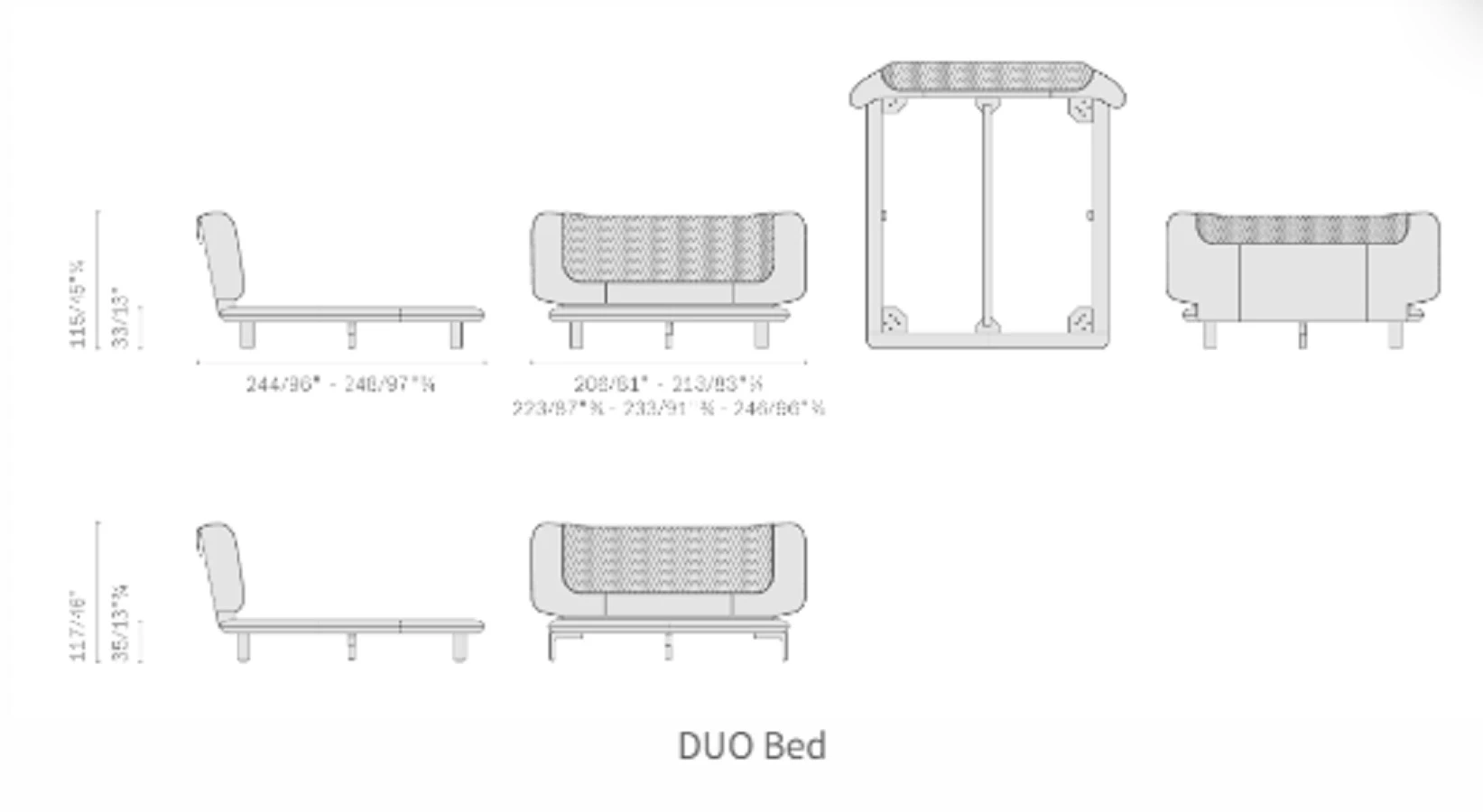 Кровать DUO Bed — Ceccotti, кожа, фото 6