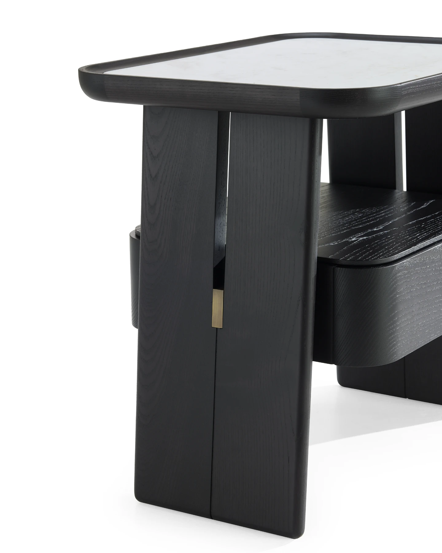 Прикроватная тумбочка DUO Bedside Table — Ceccotti, кожа, фото 5