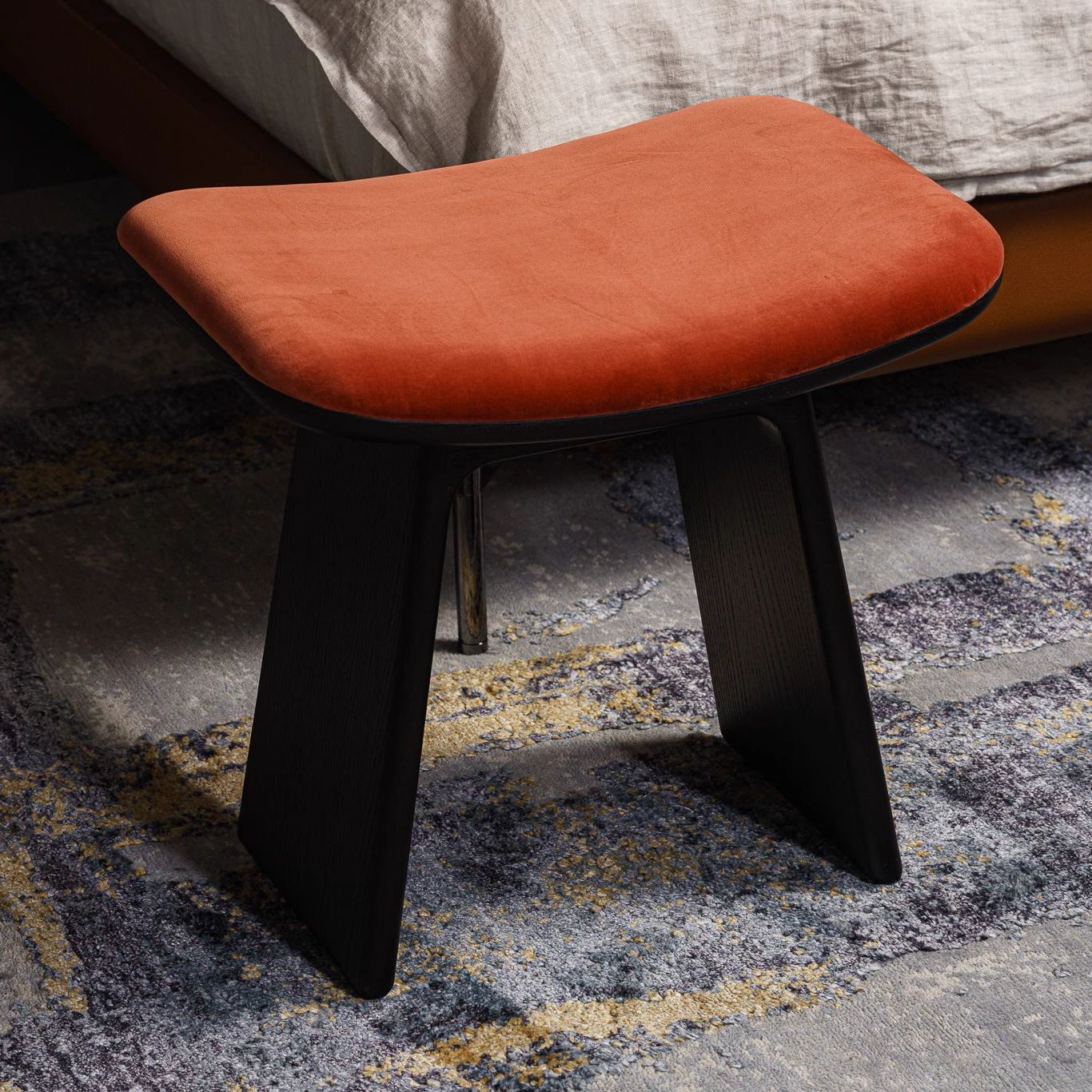 Пуф Duo Frassino wenge / Amazonie 025 — Ceccotti, ткань