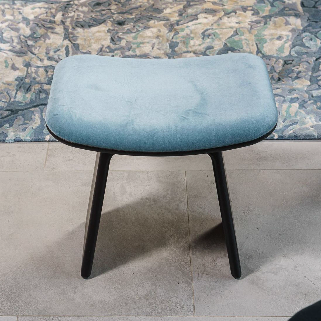 Пуф Duo Frassino wenge / Amazonie 042 — Ceccotti, ткань, фото 2