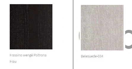 Пуф Duo Frassino wenge / Fr.wenge/ Belesuede 034 — Ceccotti, ткань, фото 3