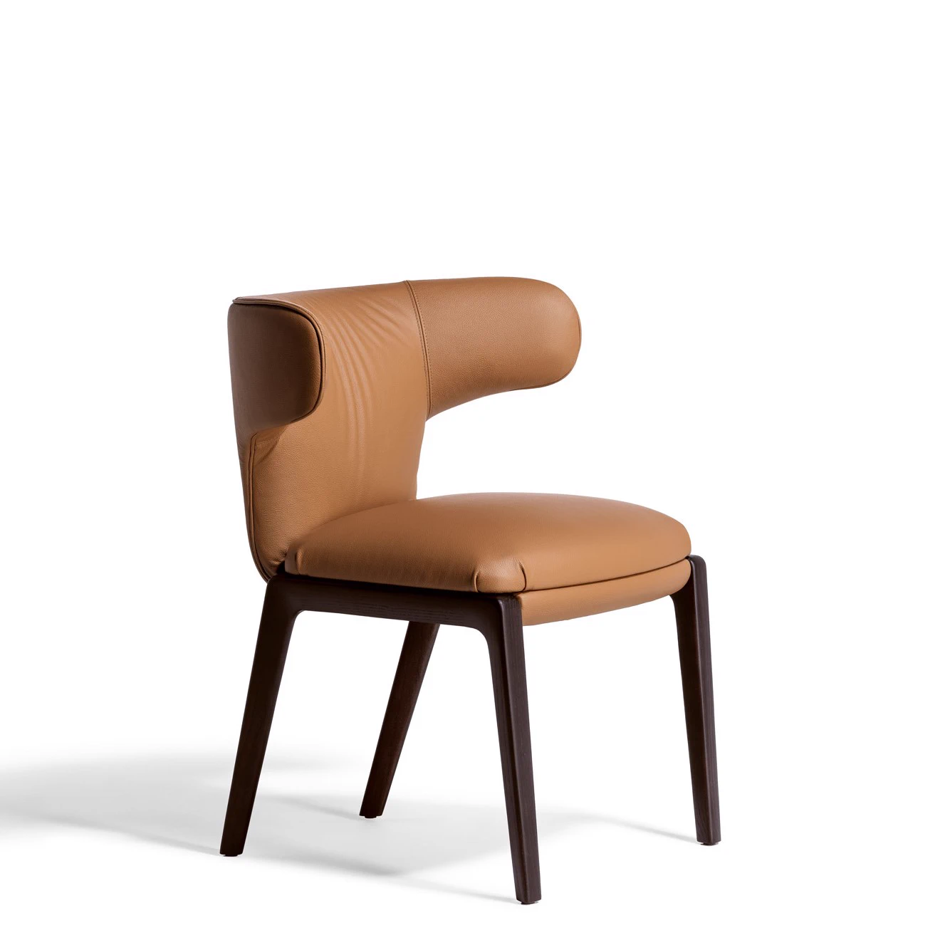 Каркас и наполнение: дерево. Современный дизайн Полукресло DUO Small Armchair — Ceccotti, кожа