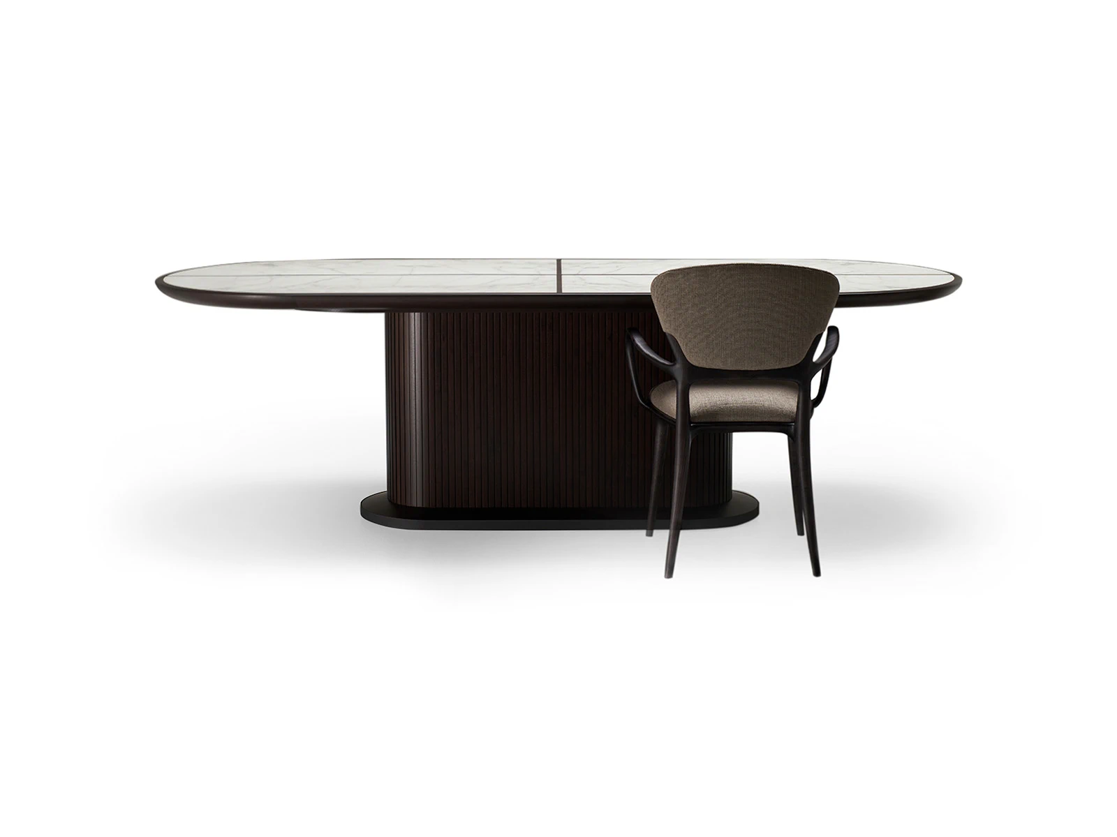 Каркас и наполнение: дерево. Современный дизайн Стол Full Table — Ceccotti, мрамор, фото 3