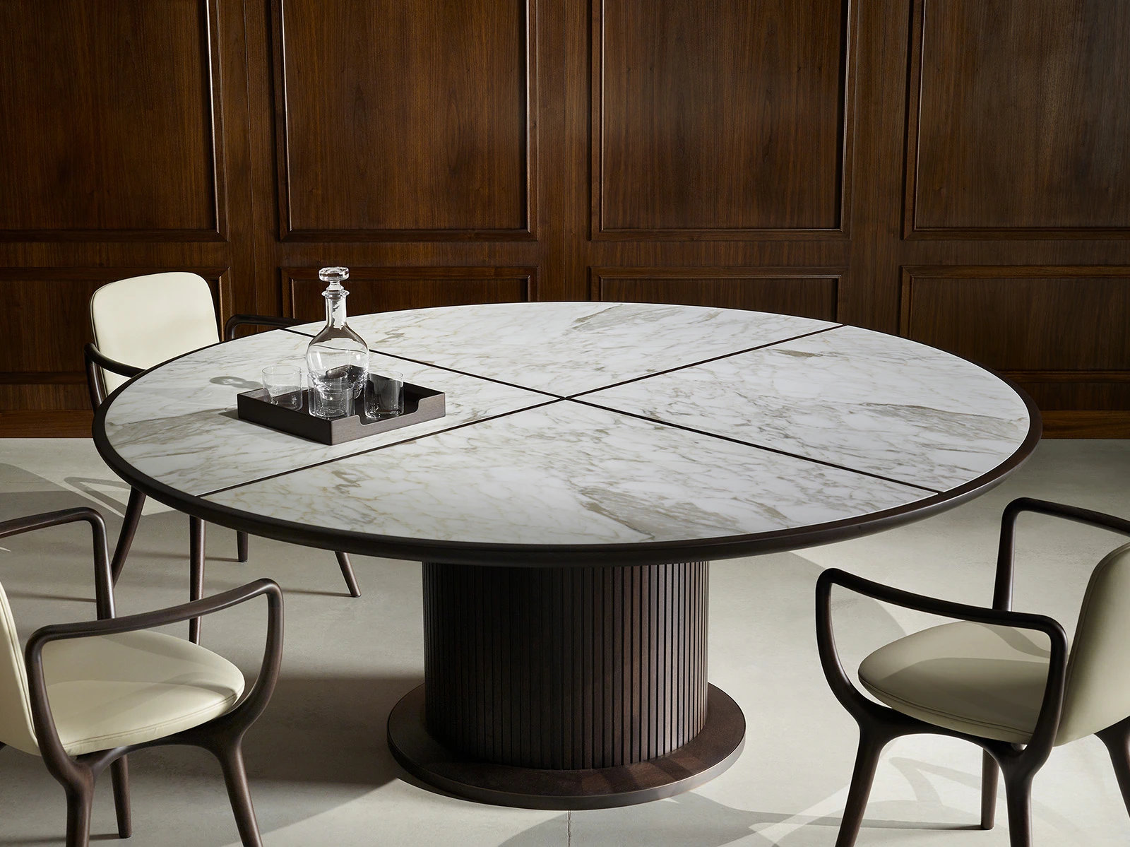 Каркас и наполнение: дерево. Современный дизайн Стол Full Table — Ceccotti, мрамор, фото 6