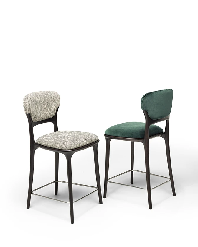 Барный стул Teresa Stool — Ceccotti, кожа, фото 4