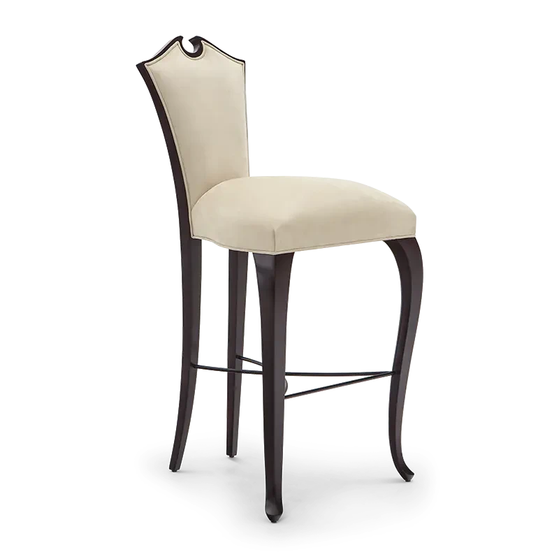 Каркас и наполнение: дерево. Стиль ар-деко Барный стул Arch — Christopher Guy, текстиль, фото 3