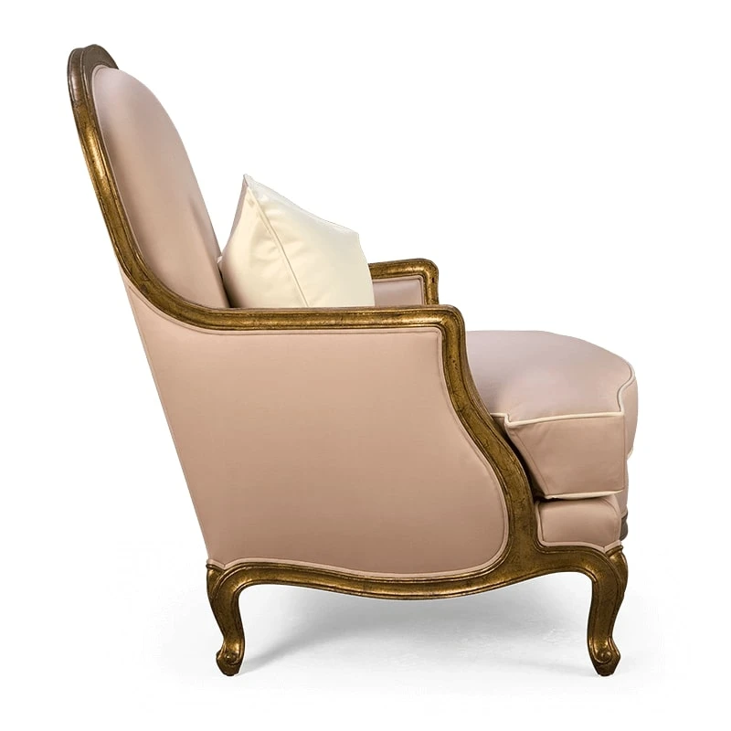 Каркас и наполнение: дерево, перо. Стиль ар-деко Кресло Champagne Bergere — Christopher Guy, текстиль, фото 4
