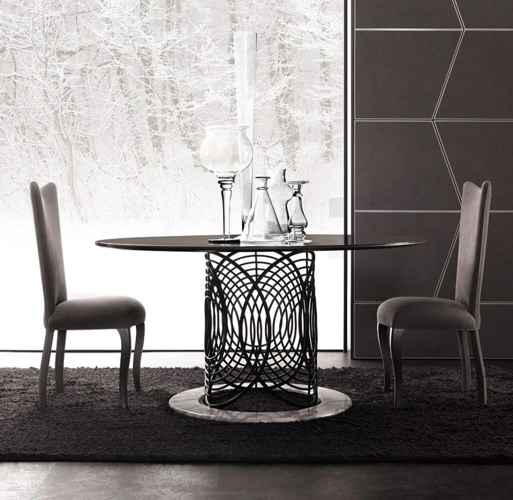 Стол Lalique — Corte Zari, мрамор