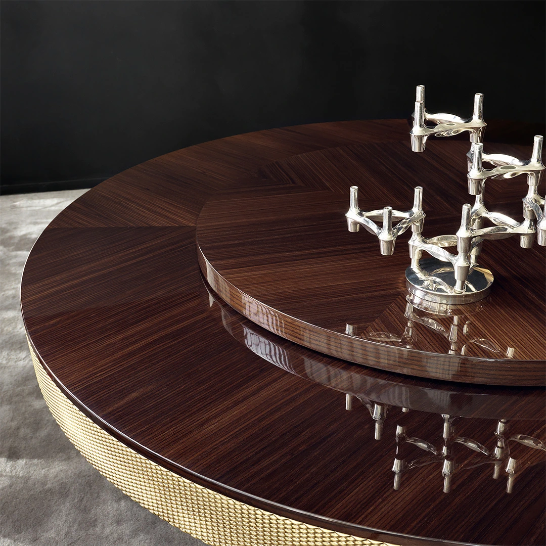Стол Karma Round Table — Daytona, латунь, фото 2