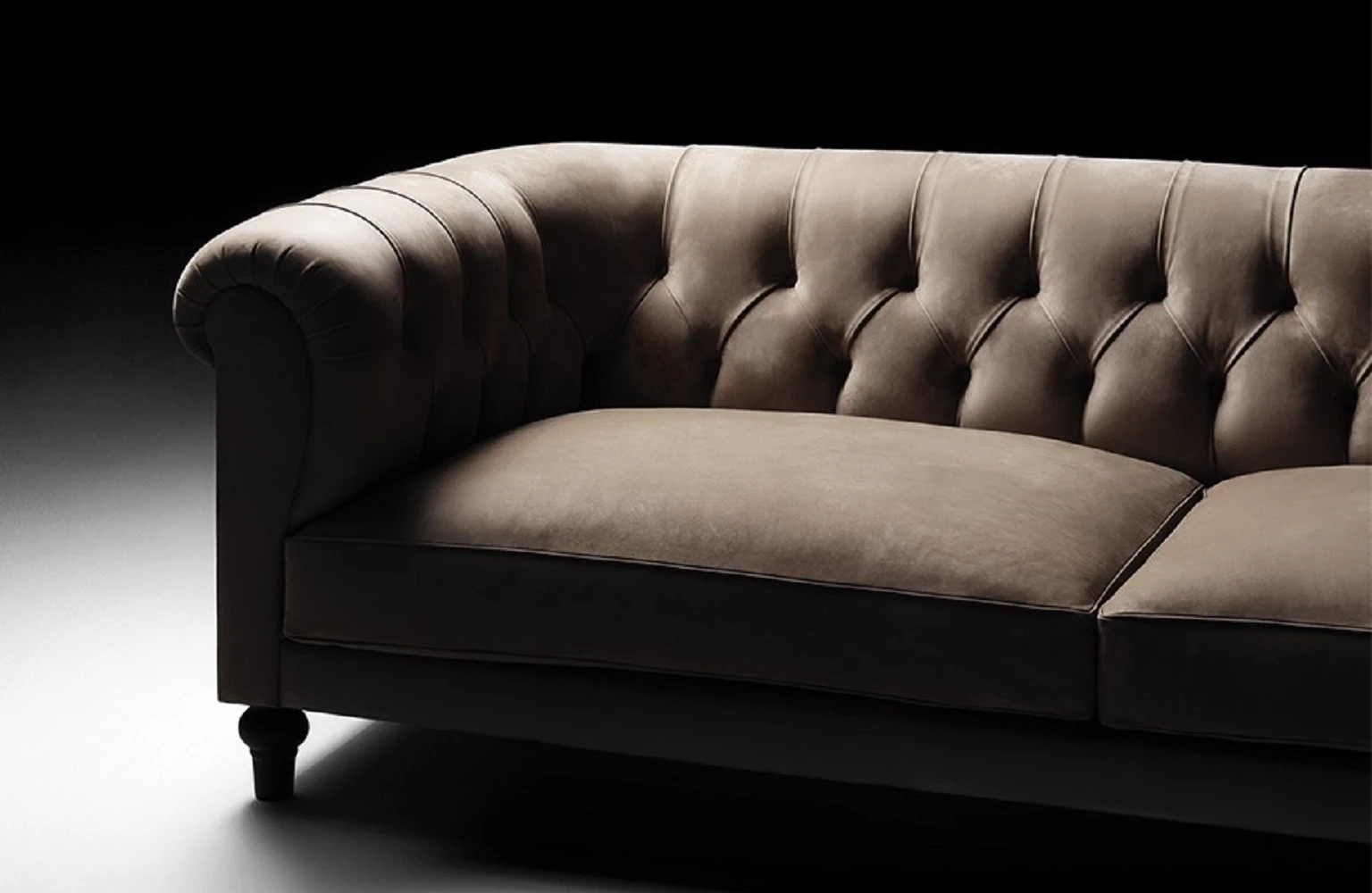 Каркас и наполнение: дерево. Современный дизайн Диван Chesterfield Lounge — De Padova, кожа, фото 2