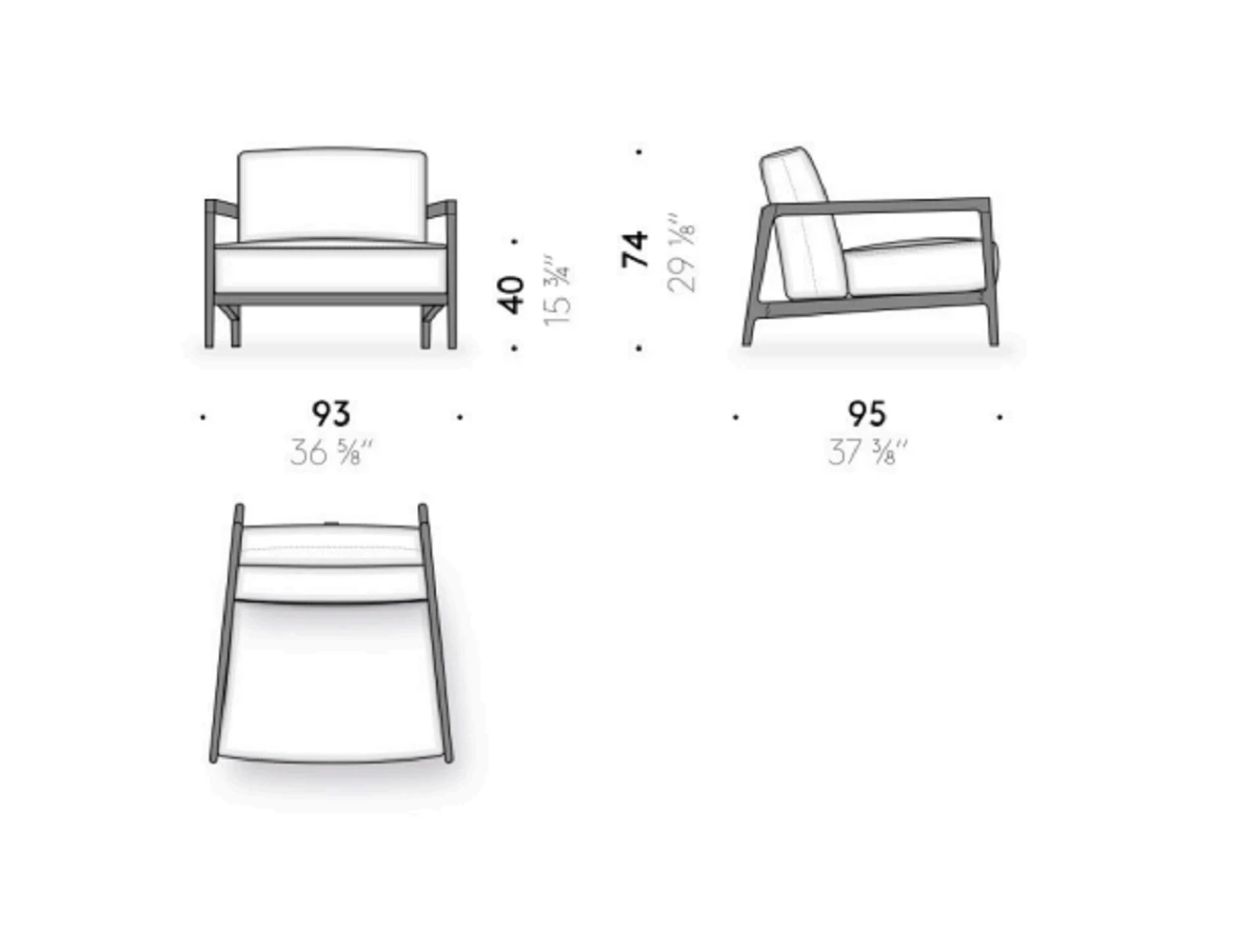 Кресло Everyday Life Armchair — De Padova, кожа, фото 5