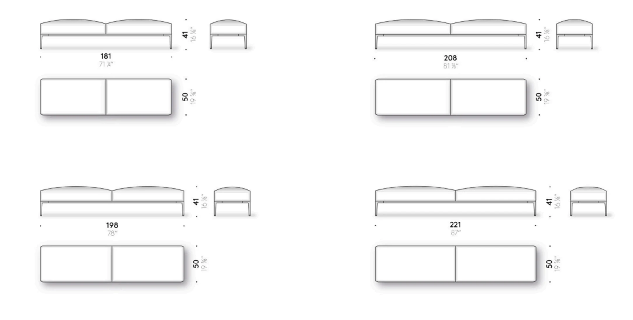 Скамья Horizontal Bench Edition — De Padova, кожа, фото 3