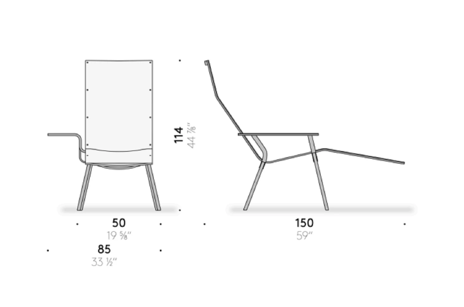 Кресло Leather Low Chair LL04 — De Padova, кожа, фото 4