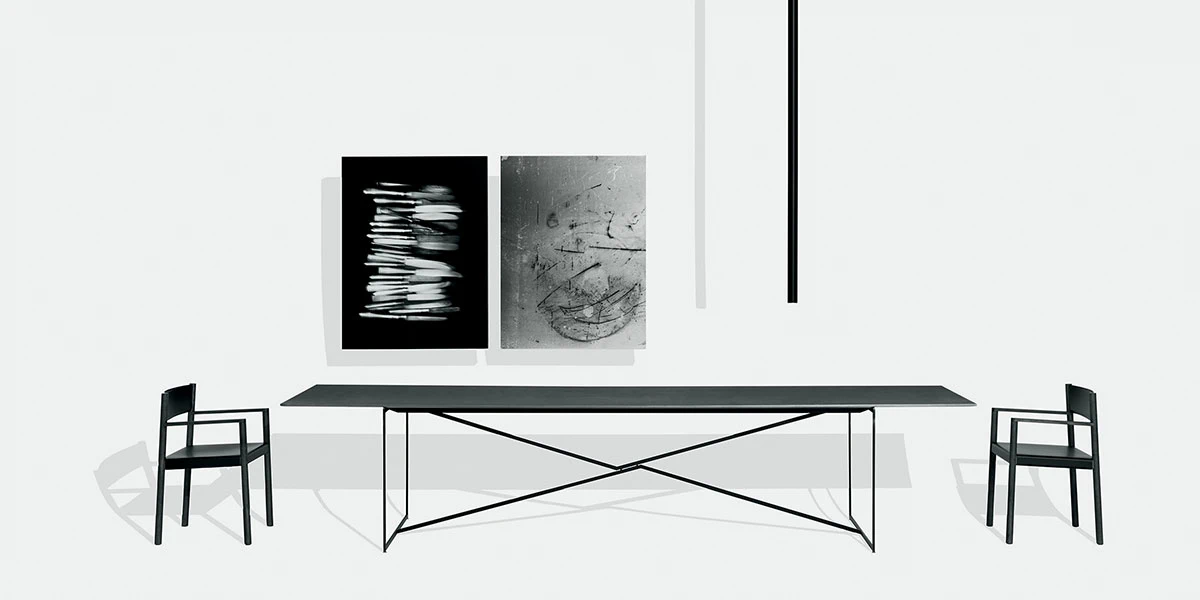 Стол T.T.A. Table — De Padova, стекло, фото 3