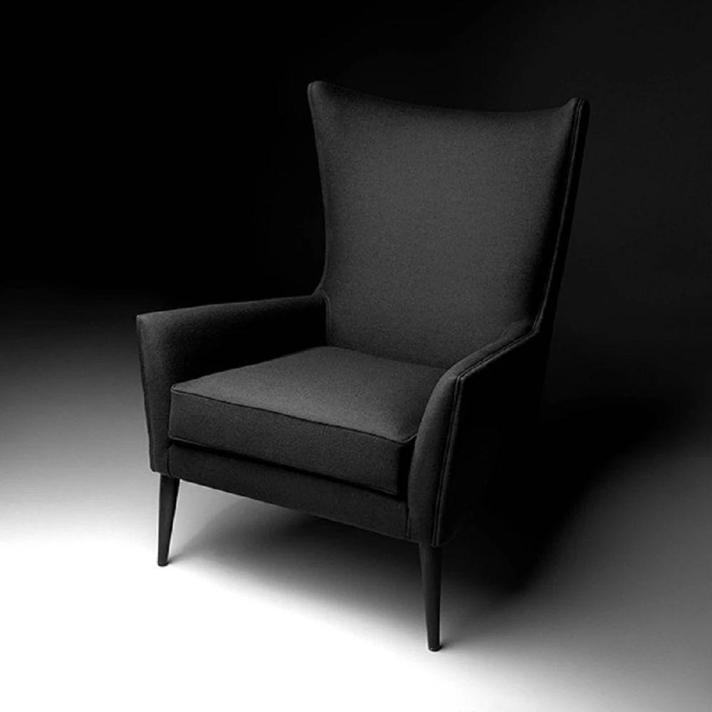 Кресло с пуфом Wingback — De Padova, кожа, фото 2