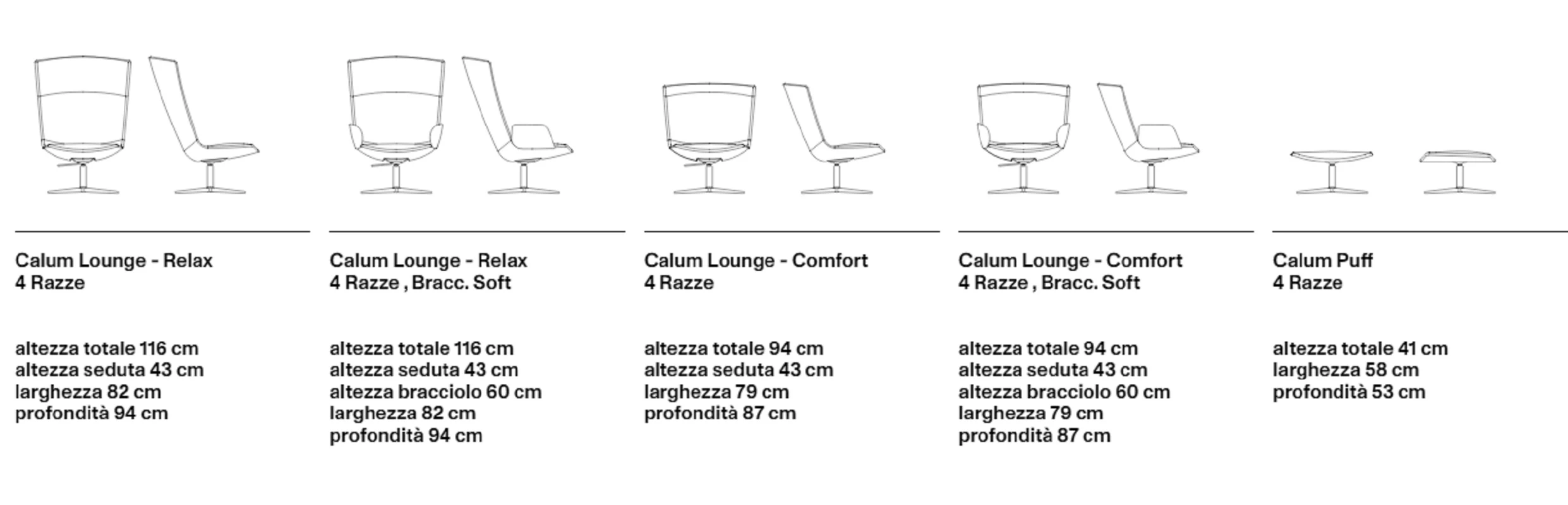 Кресло Calum Lounge — Desalto, кожа, фото 4