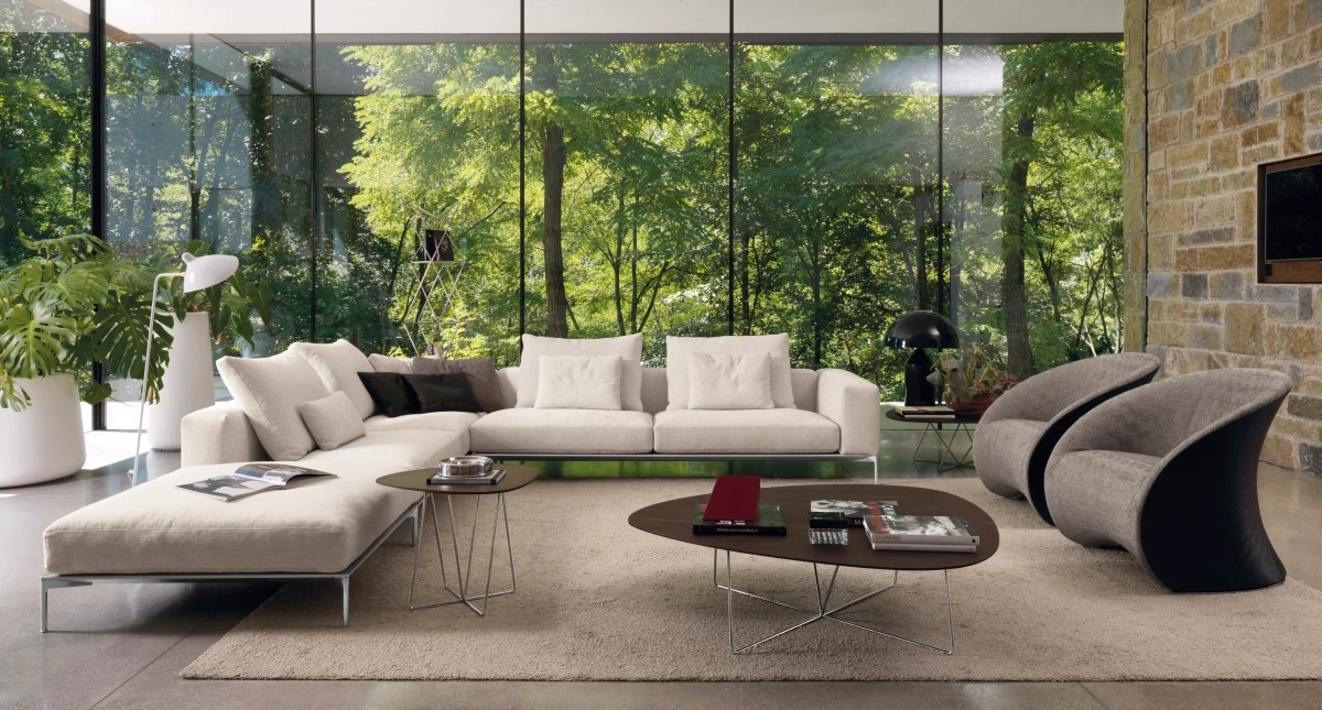 Диван на металлических ножках Savoye — Desiree, текстиль, фото 2