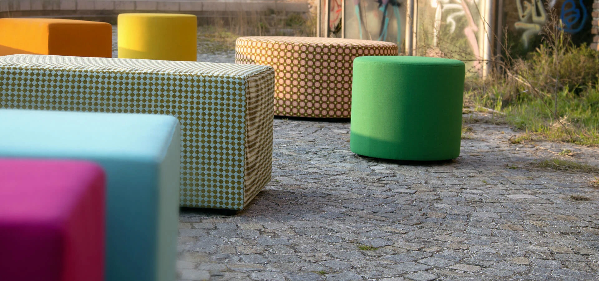 Пуф Pouf — Domingo Salotti, ткань, фото 2
