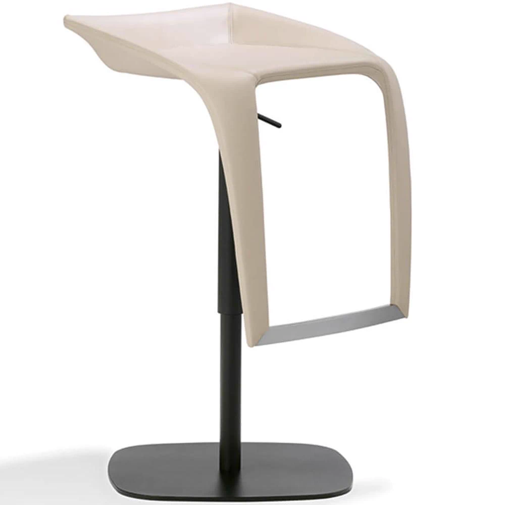 Каркас и наполнение: металл. Современный дизайн Барный стул 2081 Barhocker Leaf — Draenert, кожа