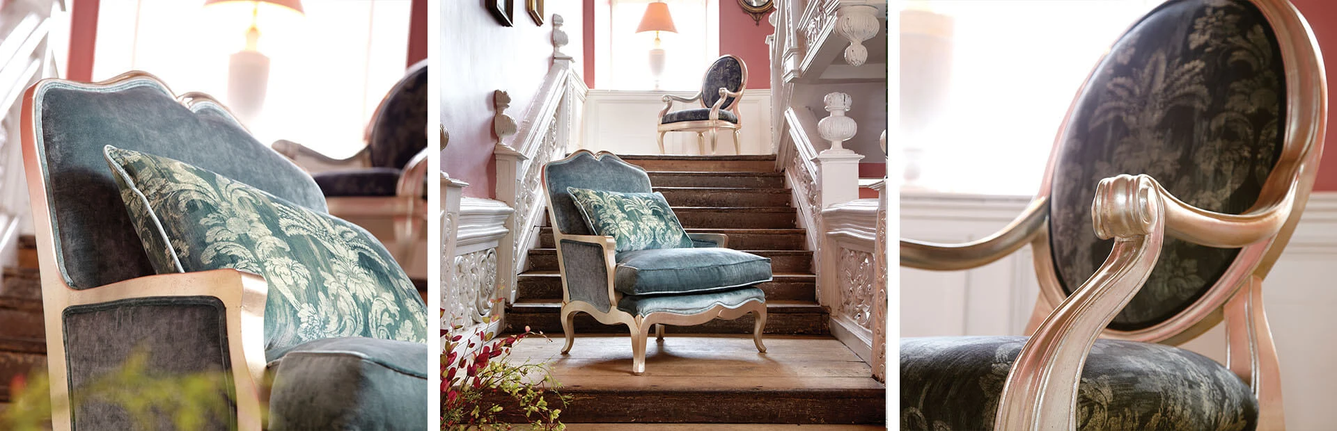 Каркас и наполнение: массив дерева, перо. Классический стиль Кресло Opera and amadeus — Duresta, ткань, фото 5