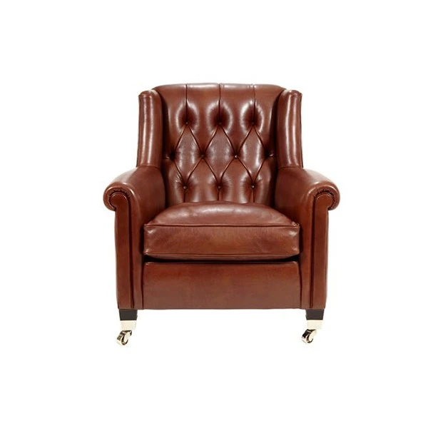 Каркас и наполнение: массив дерева, перо. Классический стиль Кресло Sunday chair — Duresta, кожа, фото 4