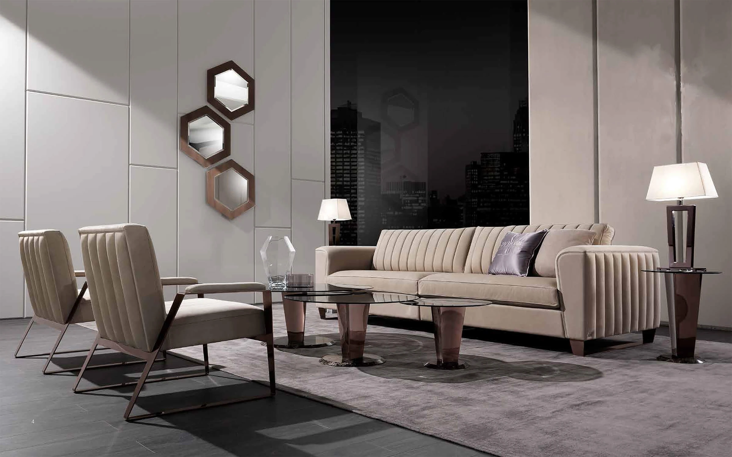Каркас и наполнение: металл, ППУ. Стиль ар-деко Кресло Ritz — DV Home Collection, кожа, фото 2