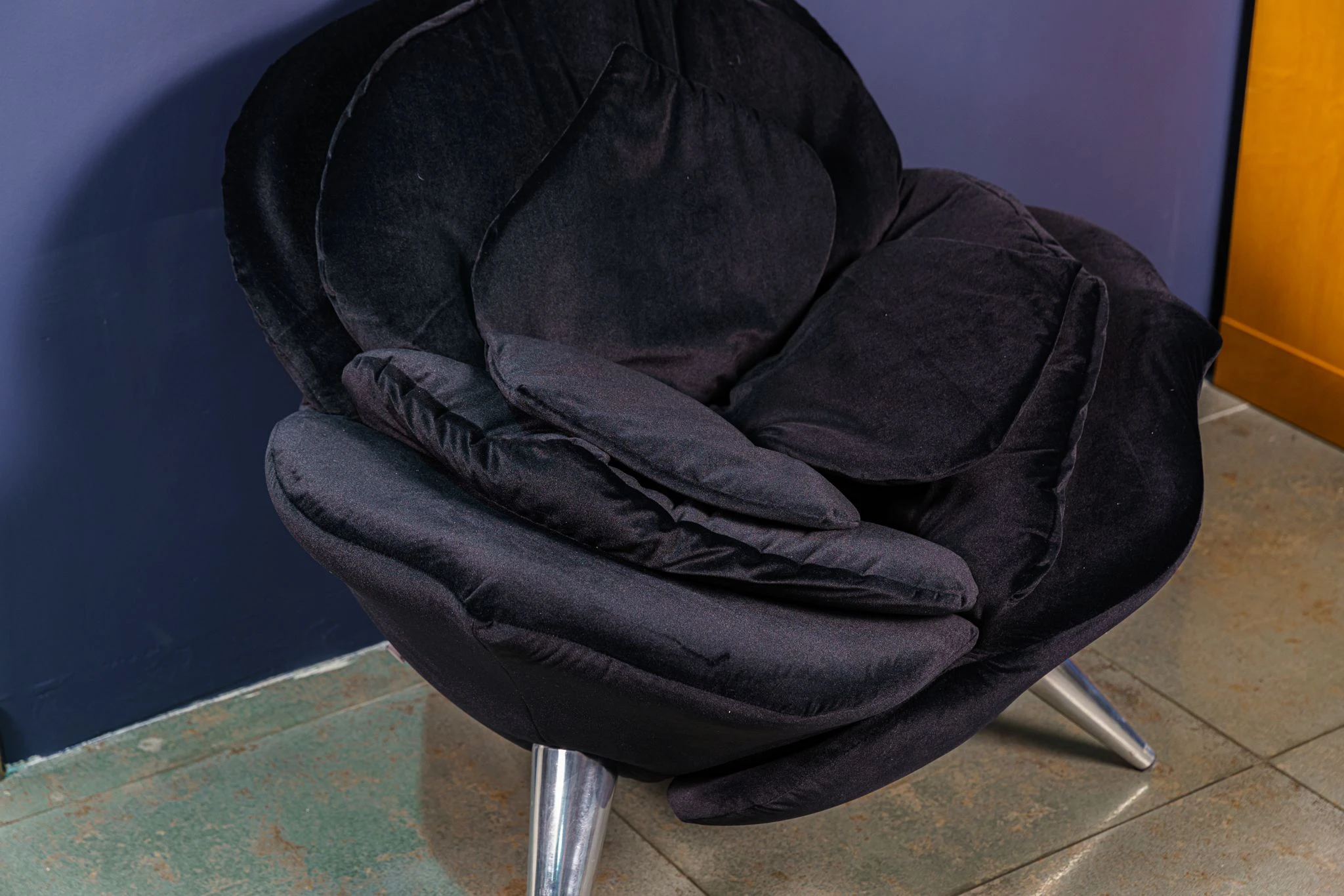 Кресло Rose Chair Black — Edra, ткань, фото 4